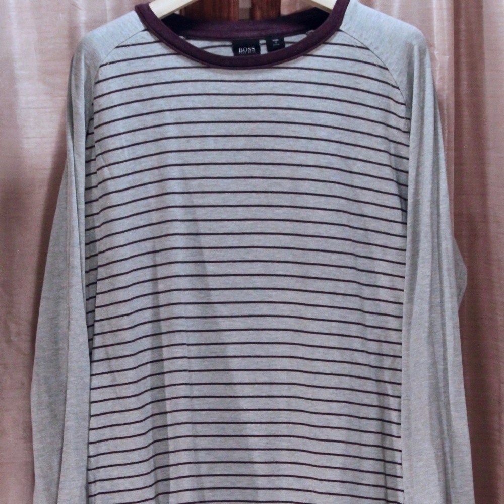 Hugo Boss Striped Long Sleeve Shirt